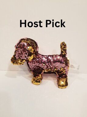 🎀Goffa Flip Sequins Plush Dog, EUC 🎀$5 or 5 for $10🎀